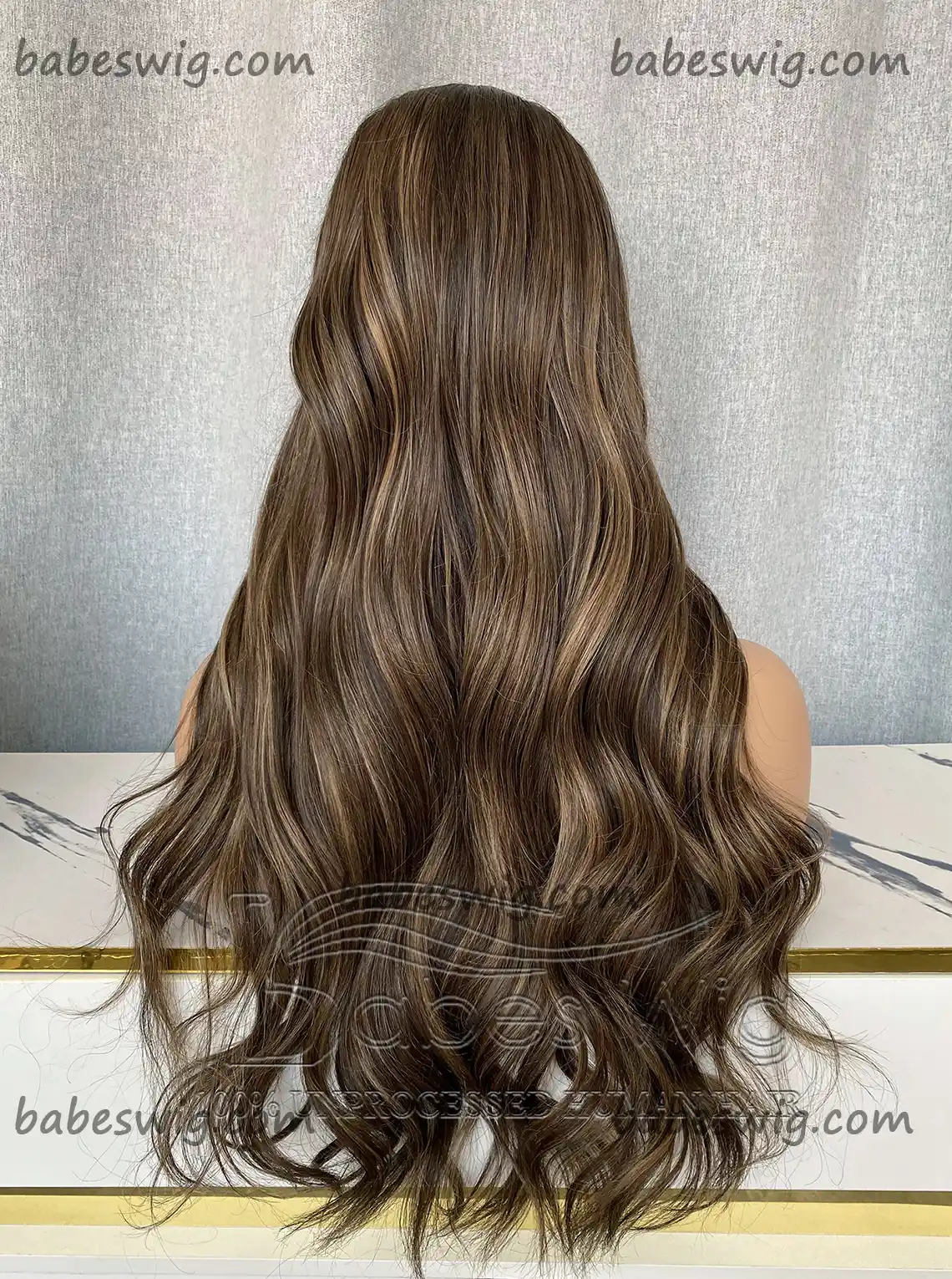 Glueless Best 100% Real Remy Human Hair Lace Fornt Wig Balayage Wavy 13*6 Lace Frontal Wigs 