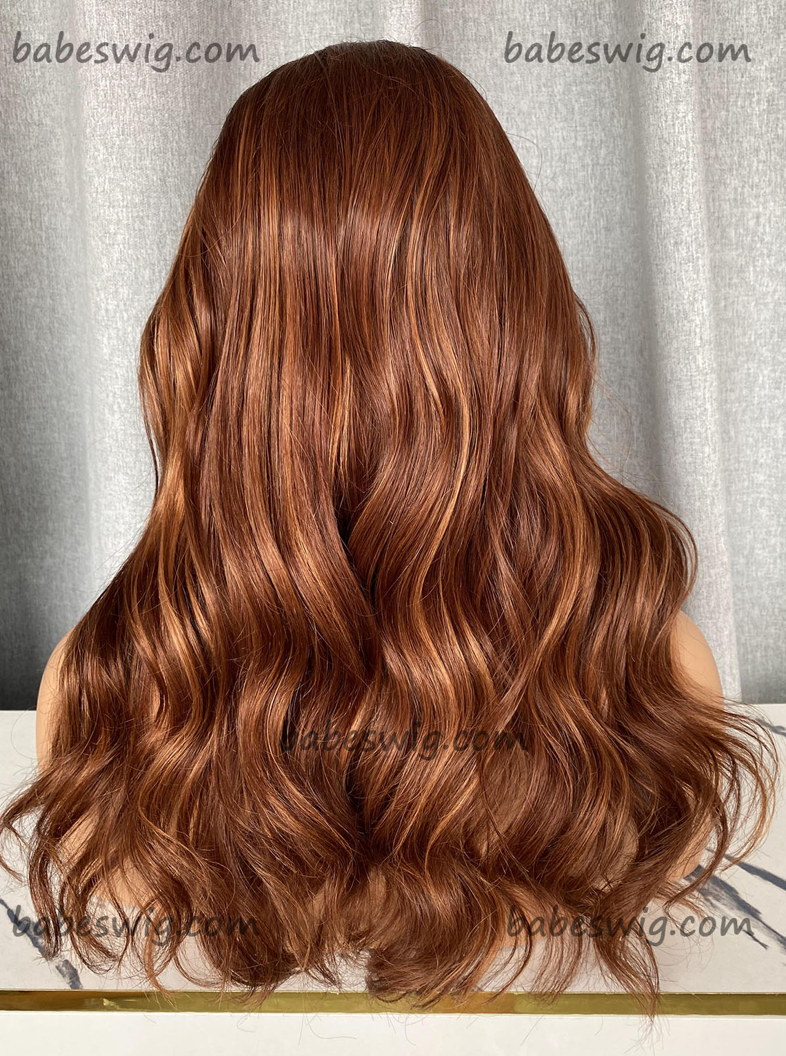 Ginger and Blonde Balayage Color Glueless Human Hair Lace Frontal Wigs