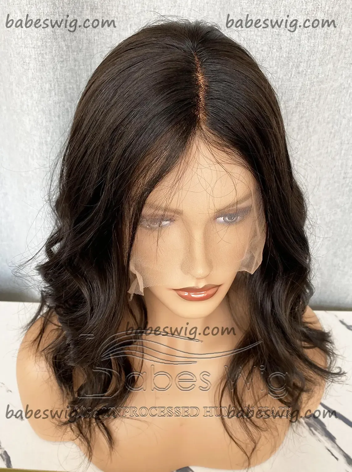 Best Natural Black 100% Remy Human Hair Lace Front Wig Wavy Lace Front Human Hair Wigs for Women Bleached Knots