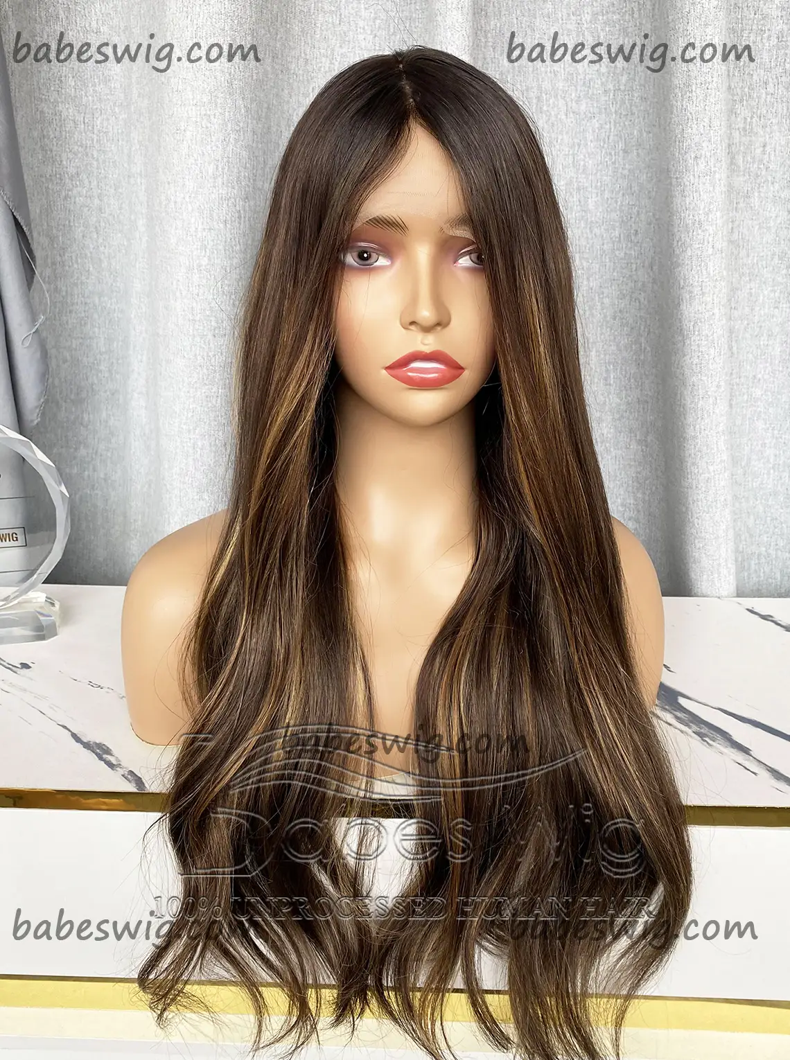 Best Silk Top Wigs balayage Wavy 100% Real Human Hair 11*6 Silk base Lace Front Wigs