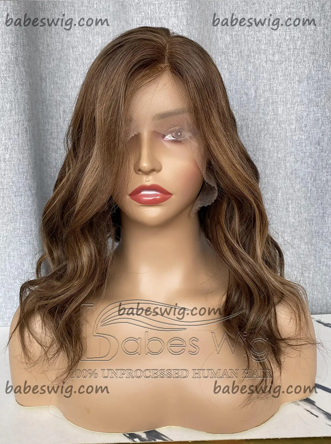 Glueless 11x6 Silk Top Lace Front Human Hair Wigs Balayage Wavy Silk Base Lace Wigs