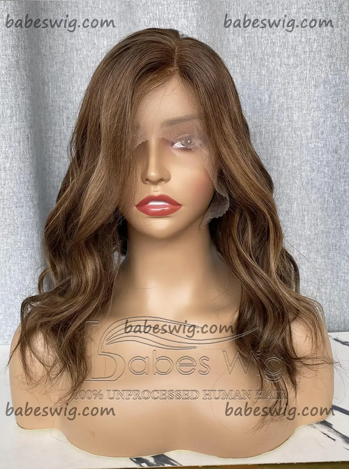 Glueless 11x6 Silk Top Lace Front Human Hair Wigs Balayage Wavy Silk Base Lace Wigs