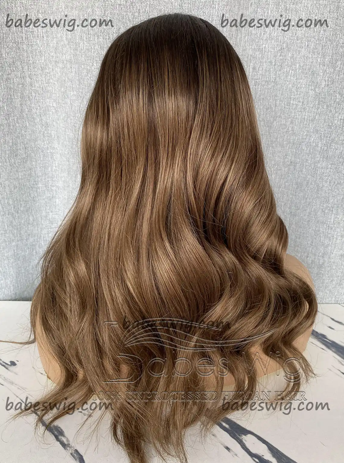 Glueless Lace Frontal Wigs 100% Remy Human Hair Wavy Ombre Color Lace Front Wigs For White Women 