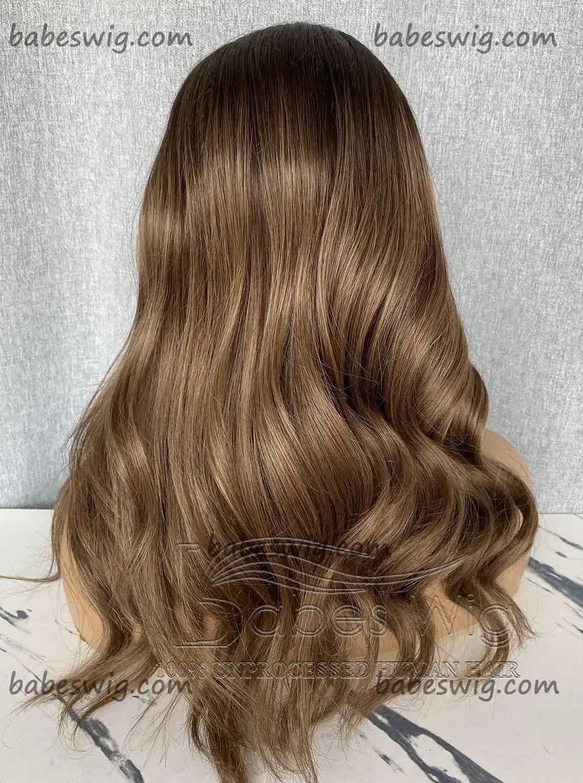 Glueless Lace Frontal Wigs 100% Remy Human Hair Wavy Ombre Color Lace Front Wigs For White Women 