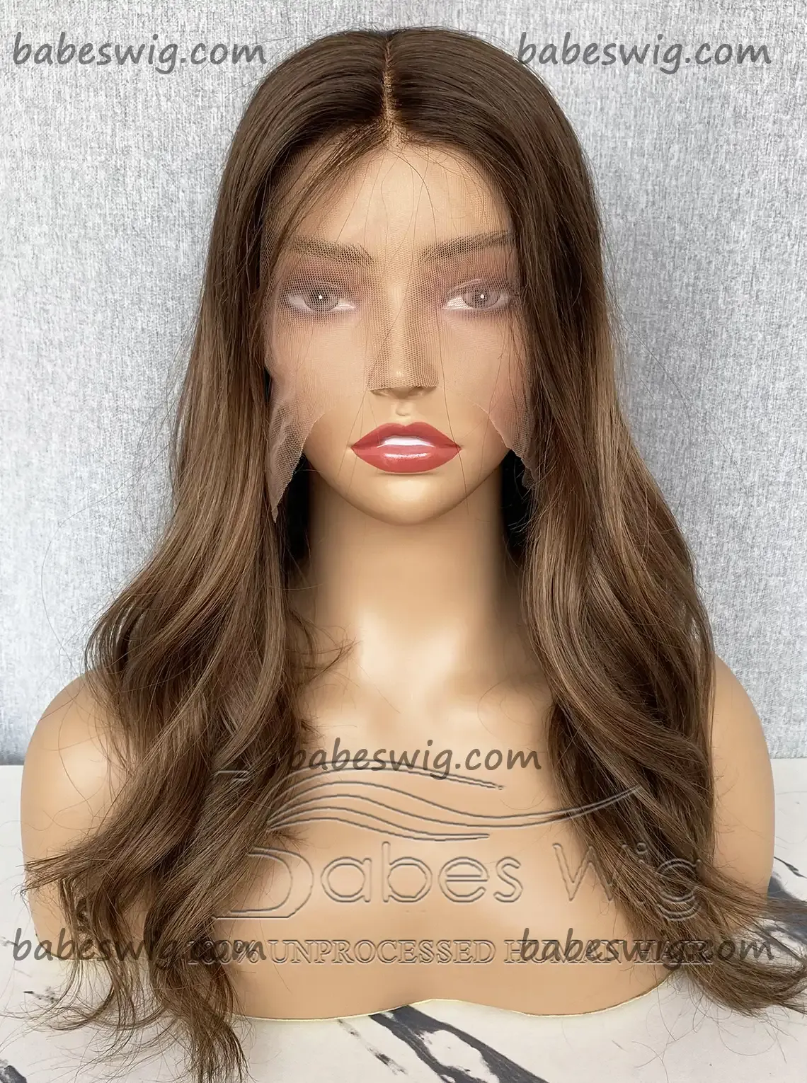 Glueless Lace Frontal Wigs 100% Remy Human Hair Wavy Ombre Color Lace Front Wigs For White Women 