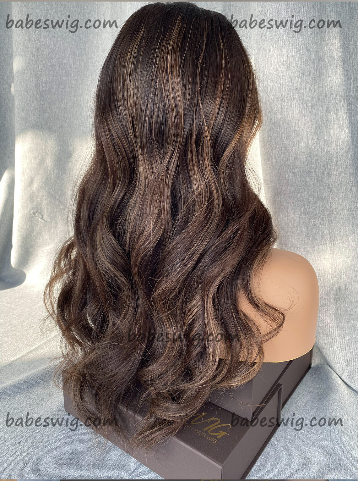 Blonde Balayage Highlights Lace Front Human Hair Wigs-BabesWIG