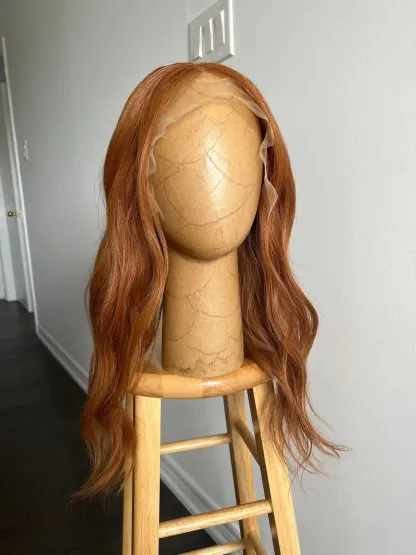 Ginger Human Hair Lace Front Wig-BabesWIG