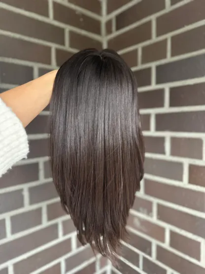 Darkest Brown Straight hair 9*9 Silk Top Human Hair Topper Best Virgin Hair Silk Base Toppers -BabesWIG