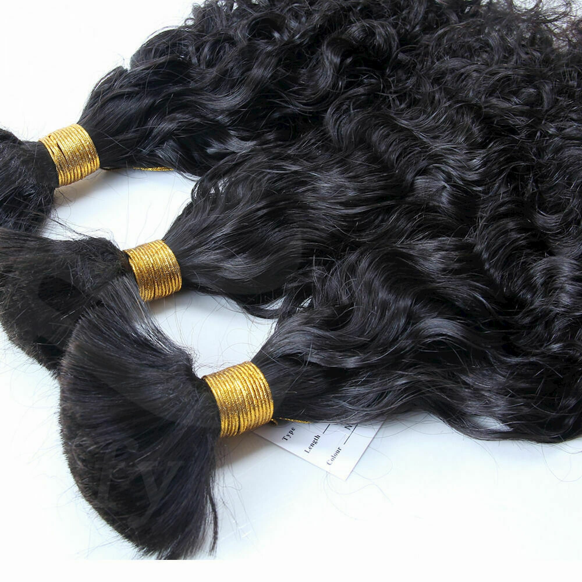 Curly Bulk Hair For Braiding wavy Braiding Human Hair For box braids twist unweft natural hair