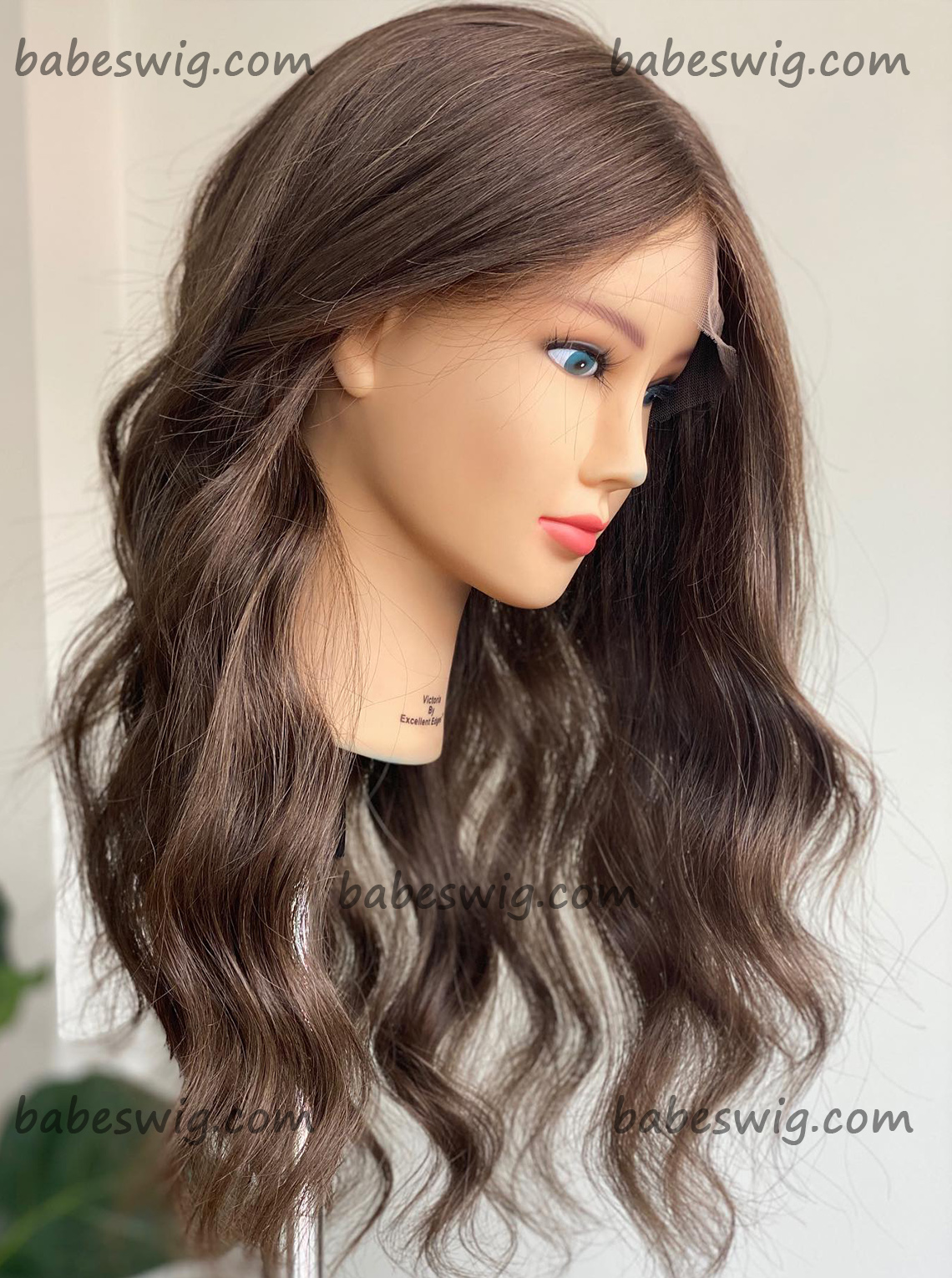 Light Brown Glueless Lace Front Human Hair Wigs Online-BabesWIG