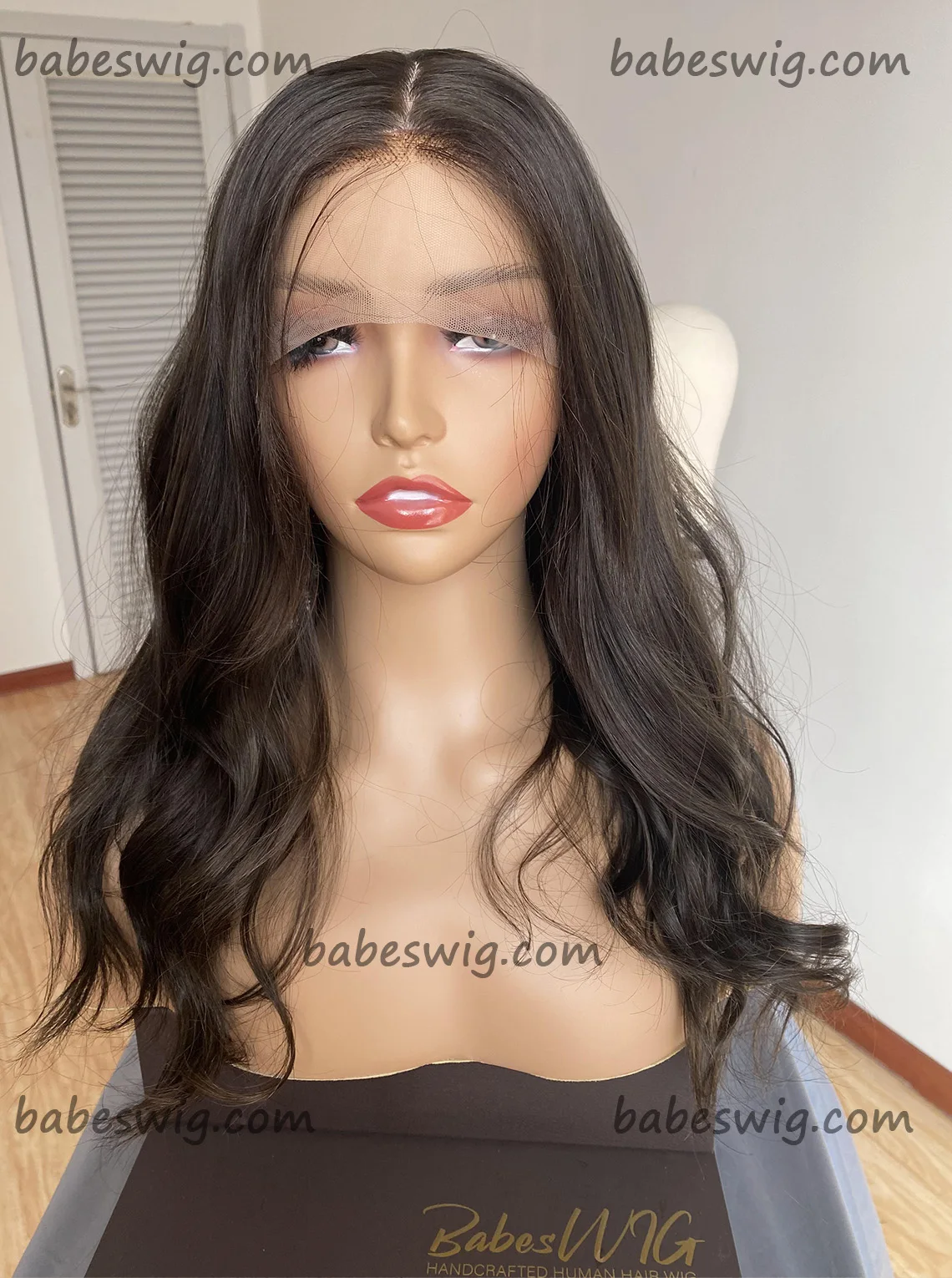 Darkest Brown Glueless Lace Top & SIlk Top Human Hair Wigs-BabesWIG