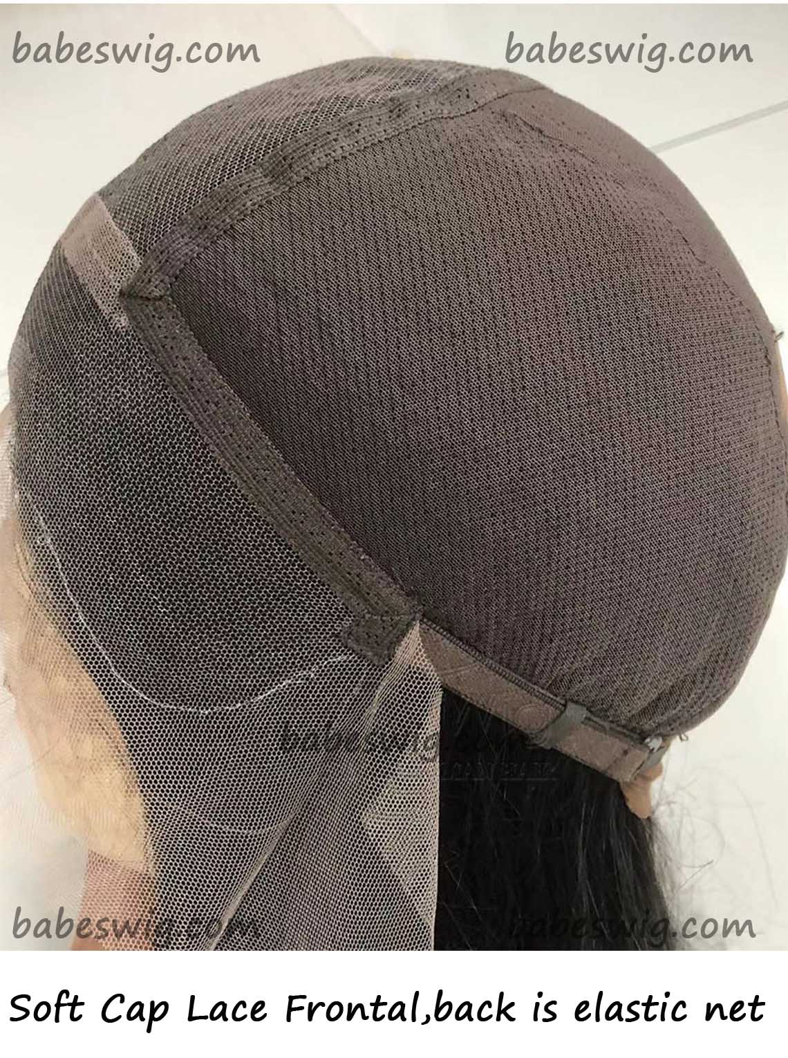 Glueles Chemo Wigs 100% Human Hair Brown Hair Color Full Wig with Bangs Lace Top Wig for White Women Free Shipping-BabesWIG