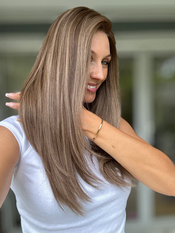 Silky Straight 9*9 Silk Top Human Hair Topper Balayage Best Virgin Hair Silk Base Toppers for Women