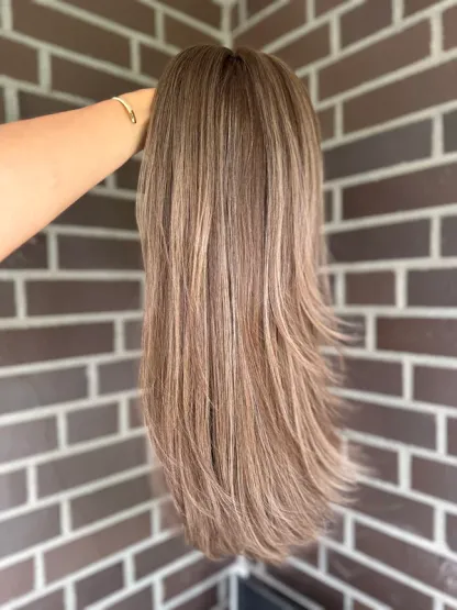 Silky Straight 9*9 Silk Top Human Hair Topper Balayage Best Virgin Hair Silk Base Toppers for Women