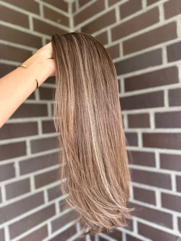 Silky Straight 9*9 Silk Top Human Hair Topper Balayage Best Virgin Hair Silk Base Toppers for Women