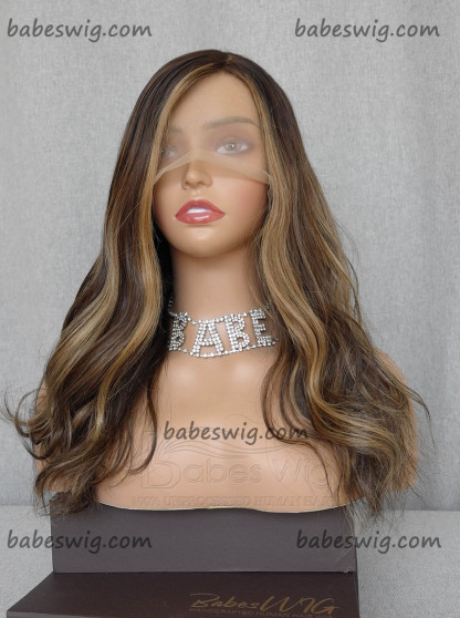 14 inches Balayage Glueless Full Lace Wig & Silk Top Full Lace Wig