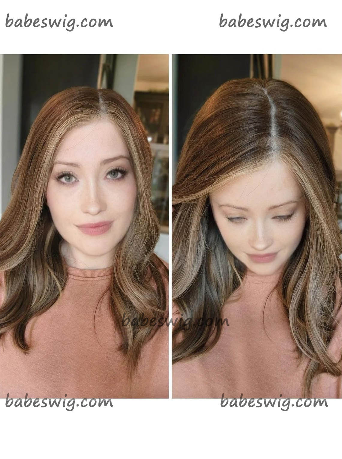 14 inches Balayage Glueless Full Lace Wig & Silk Top Full Lace Wig