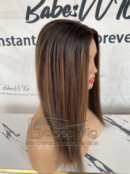 Ready to ship, 5x6 Topper 100% Human Hair Silk Top Topper, Clip on hair topper for Women Crown Hair Toupee Hairpiece-BabesWIG