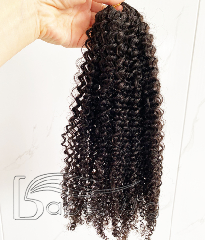 Kinky Curly Human Crochet Hair extensions Crochet braids Natural Color