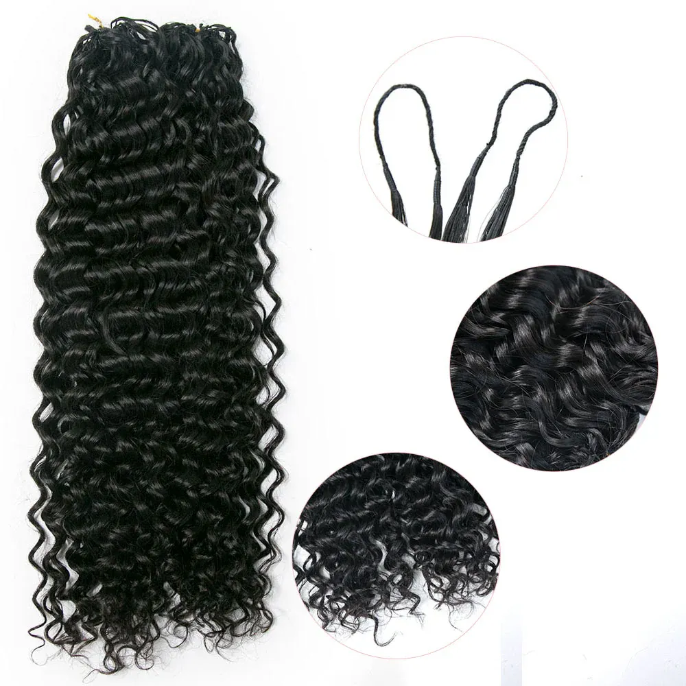 Human Crochet Hair Water Wave Natural Color
