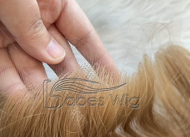 Ultra Breathable Full Lace Real Human Hair Hairline Topper with Layers | halo Metallic Wire