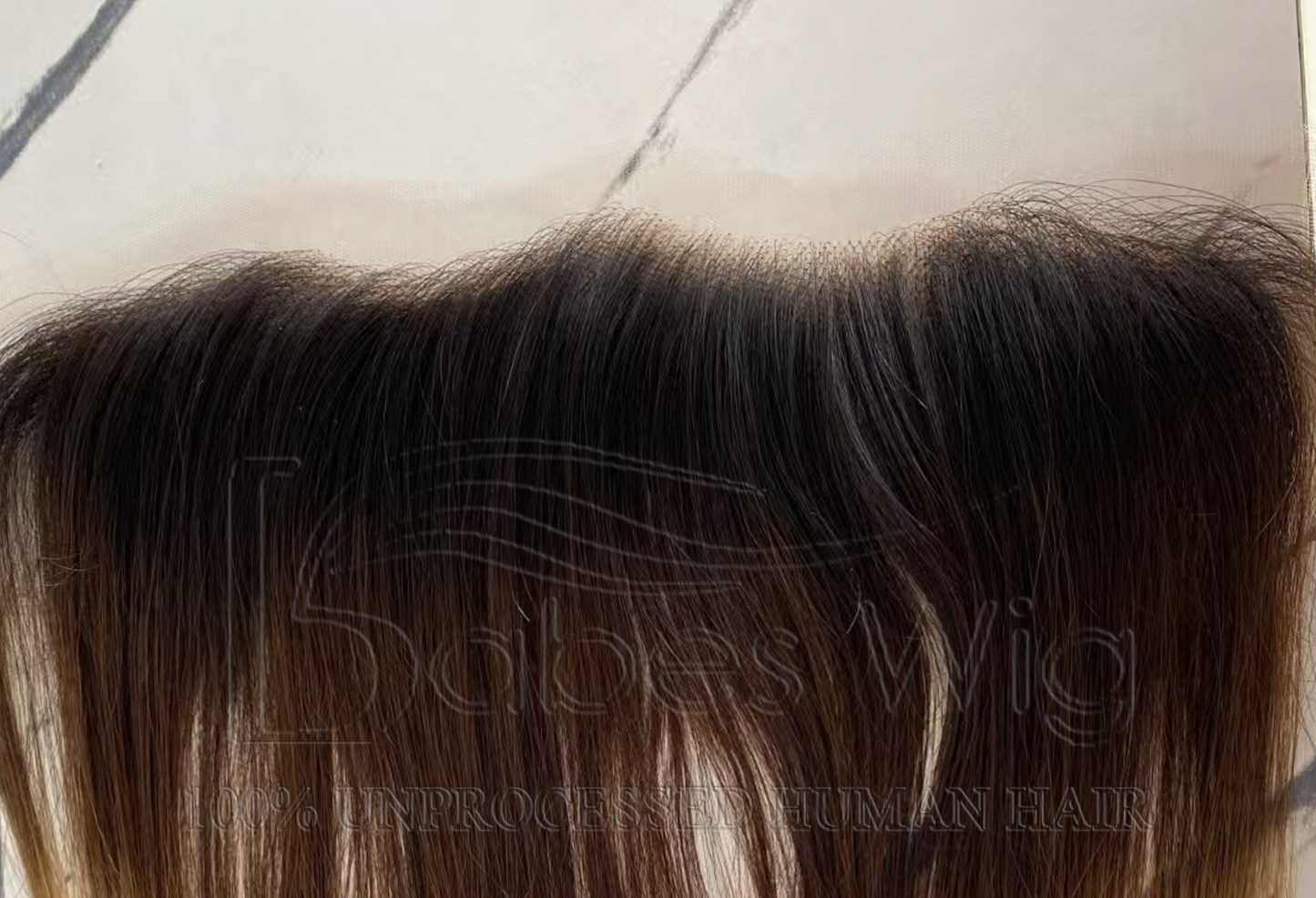 Ultra Breathable Full Lace Real Human Hair Hairline Topper with Layers | halo Metallic Wire