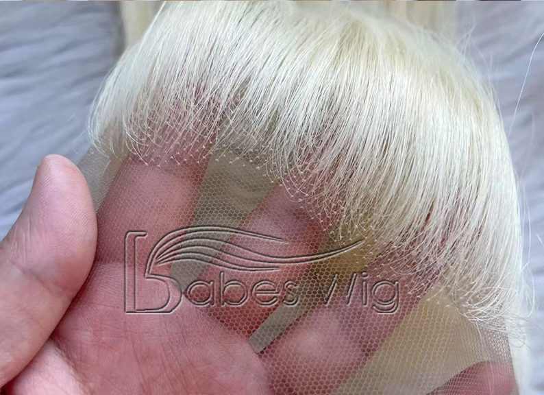 Ultra Breathable Full Lace Real Human Hair Hairline Topper with Layers | halo Metallic Wire