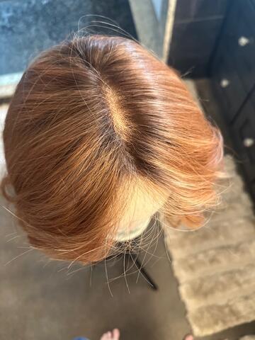 Custom Color 18 inches 100% Human Hair Silk Top Lace Front Wig