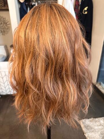 Custom Color 18 inches 100% Human Hair Silk Top Lace Front Wig