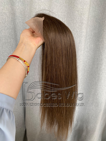 100% Human Hair Lace Front Topper 8*8 Lace top topper with weft back