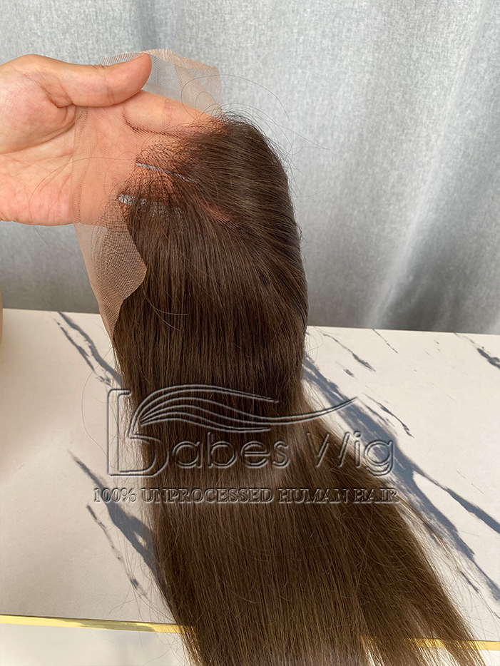 100% Human Hair Lace Front Topper 8*8 Lace top topper with weft back