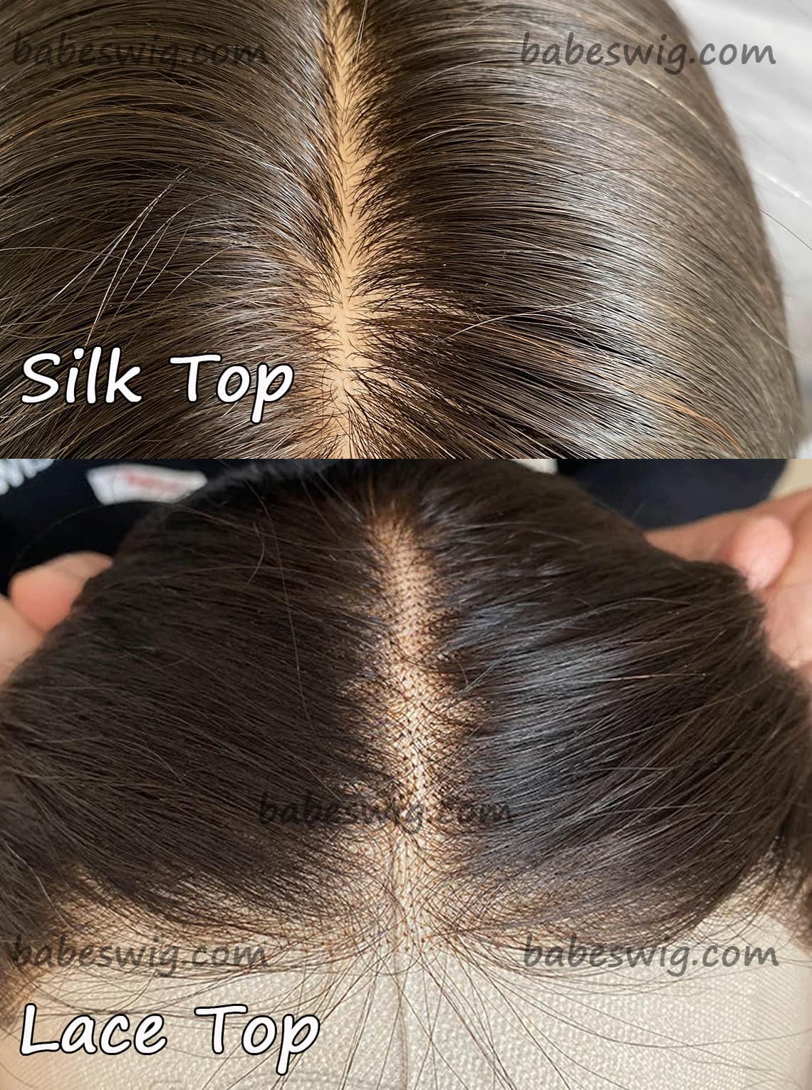 Caramel Brown / Blonde Balayage Human Hair Lace Front / Silk Top Wig-BabesWIG