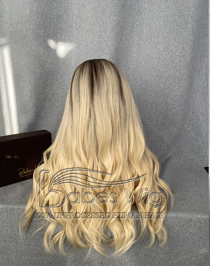 Luxury Wig 100% Virgin Human Hair Wigs Glueless Lace Front Wigs -BabesWIG