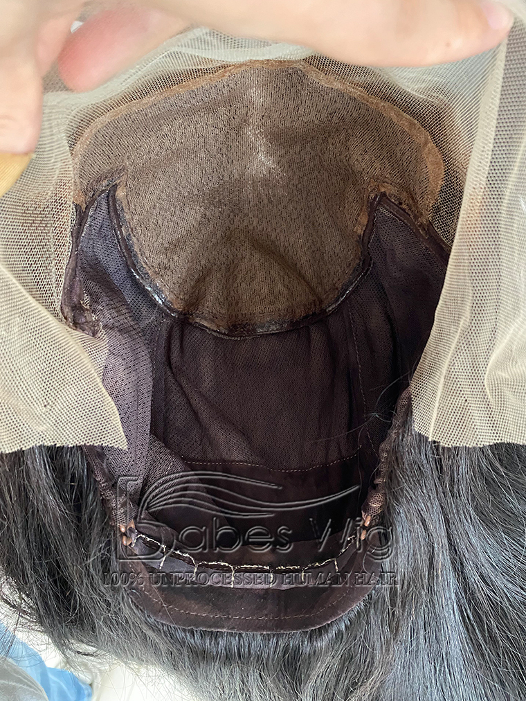 Dark Brown Silky Straight 100% Human Hair Full Elastic Cap Featuring a Silk Top for a Natural Look