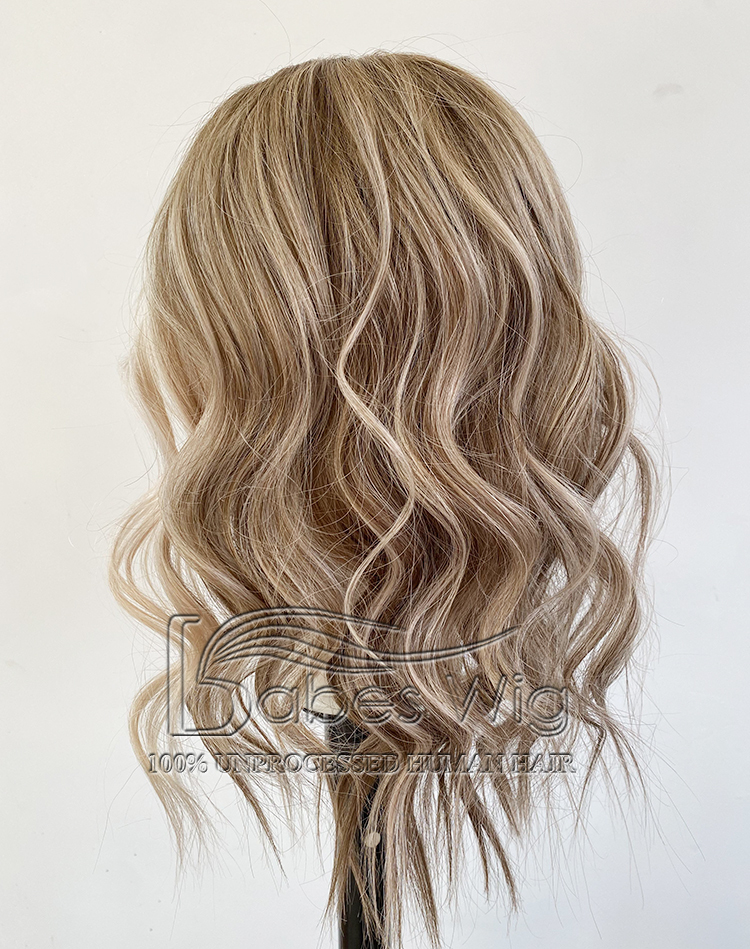 Custom 8*8 lace front topper human hair lace front topper with custom balayage color