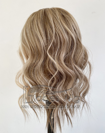 Custom 8*8 lace front topper human hair lace front topper with custom balayage color