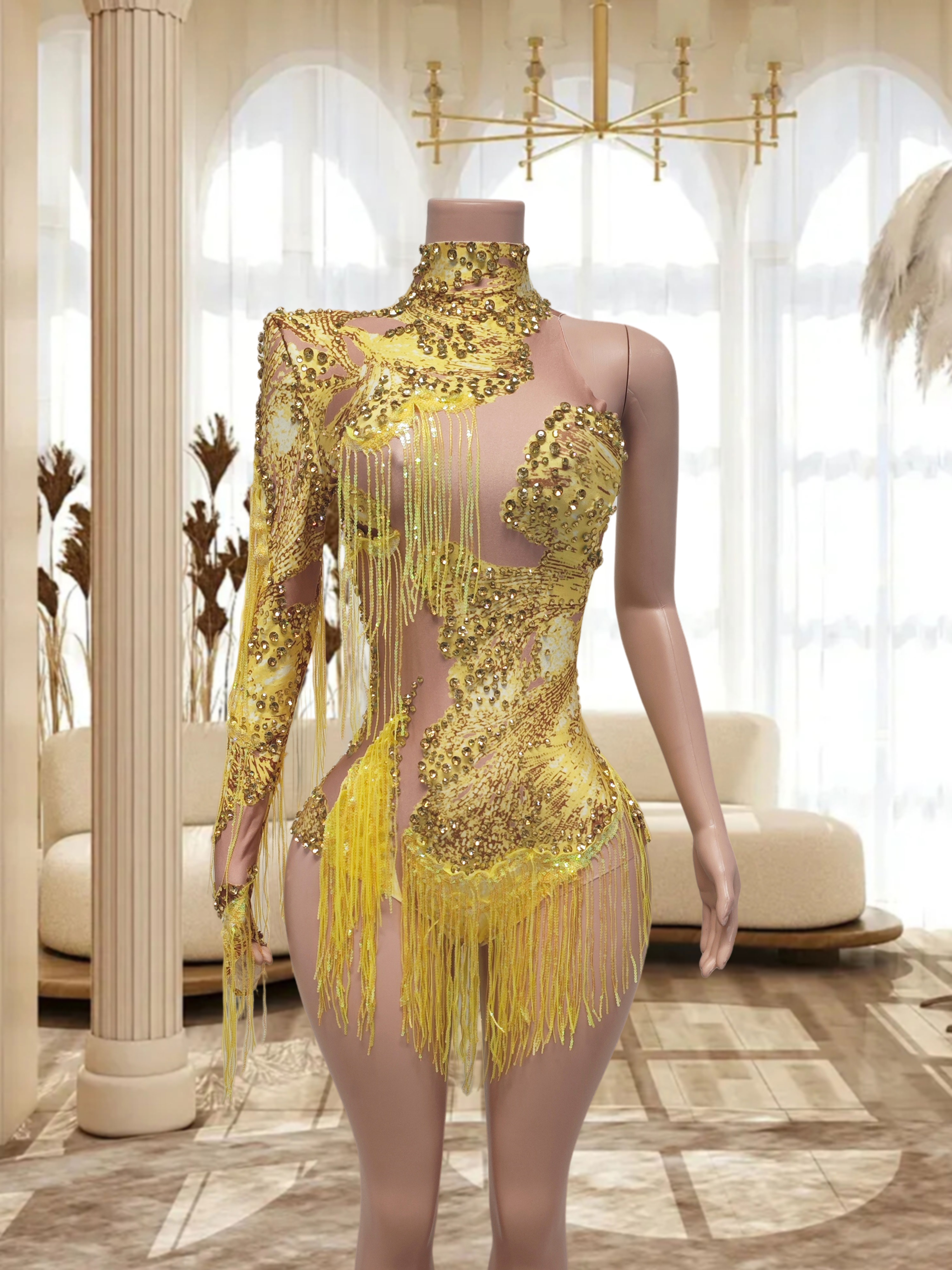 Gold Jumpsuit FX241044