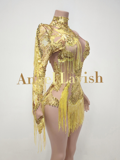 Gold Jumpsuit FX241044
