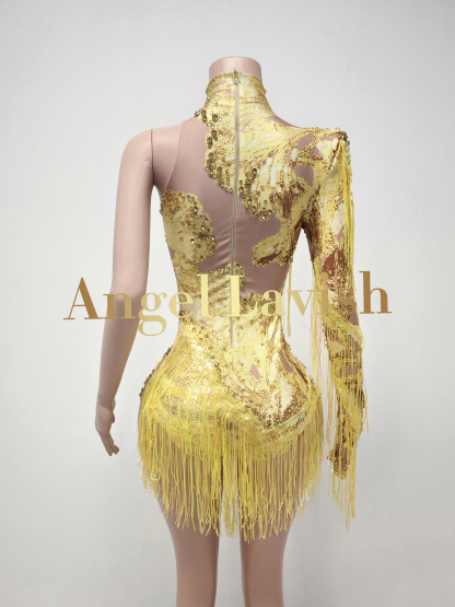 Gold Jumpsuit FX241044