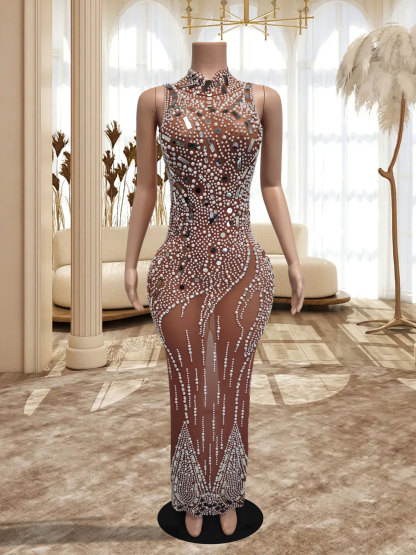 Gold Long Dress FX241105