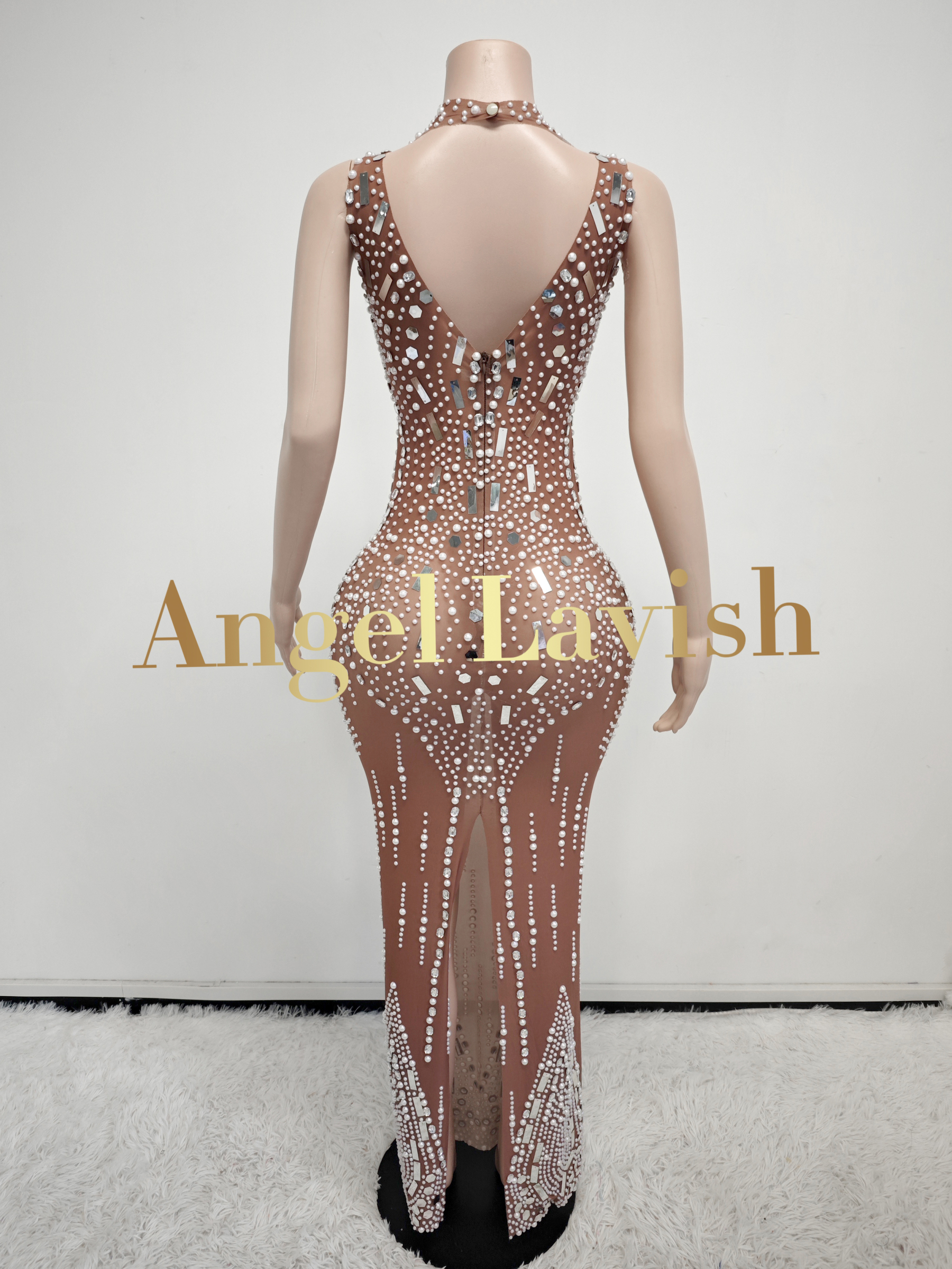 Gold Long Dress FX241105