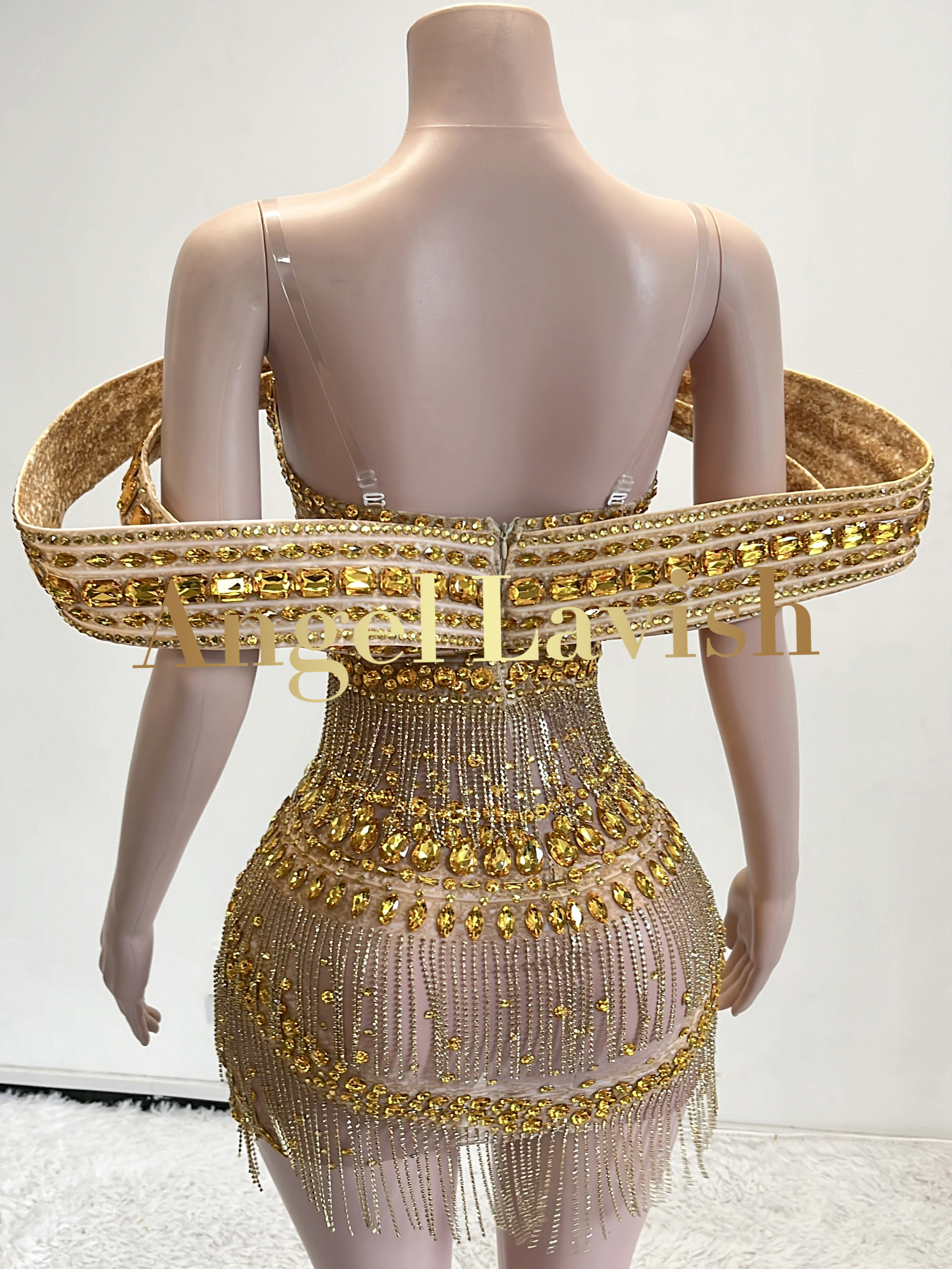 Gold Mini Dress FX241124
