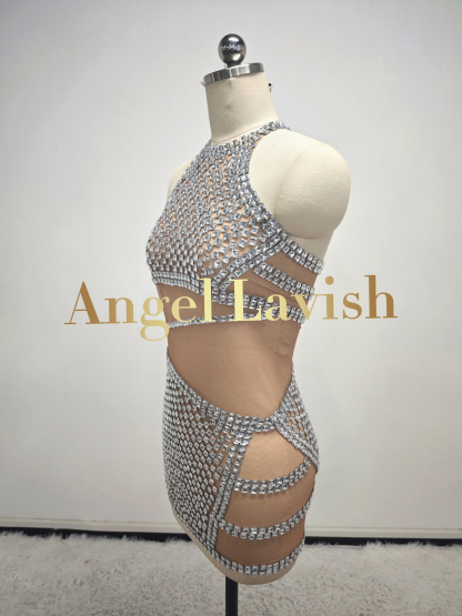 Silver Mini Dress FX241136