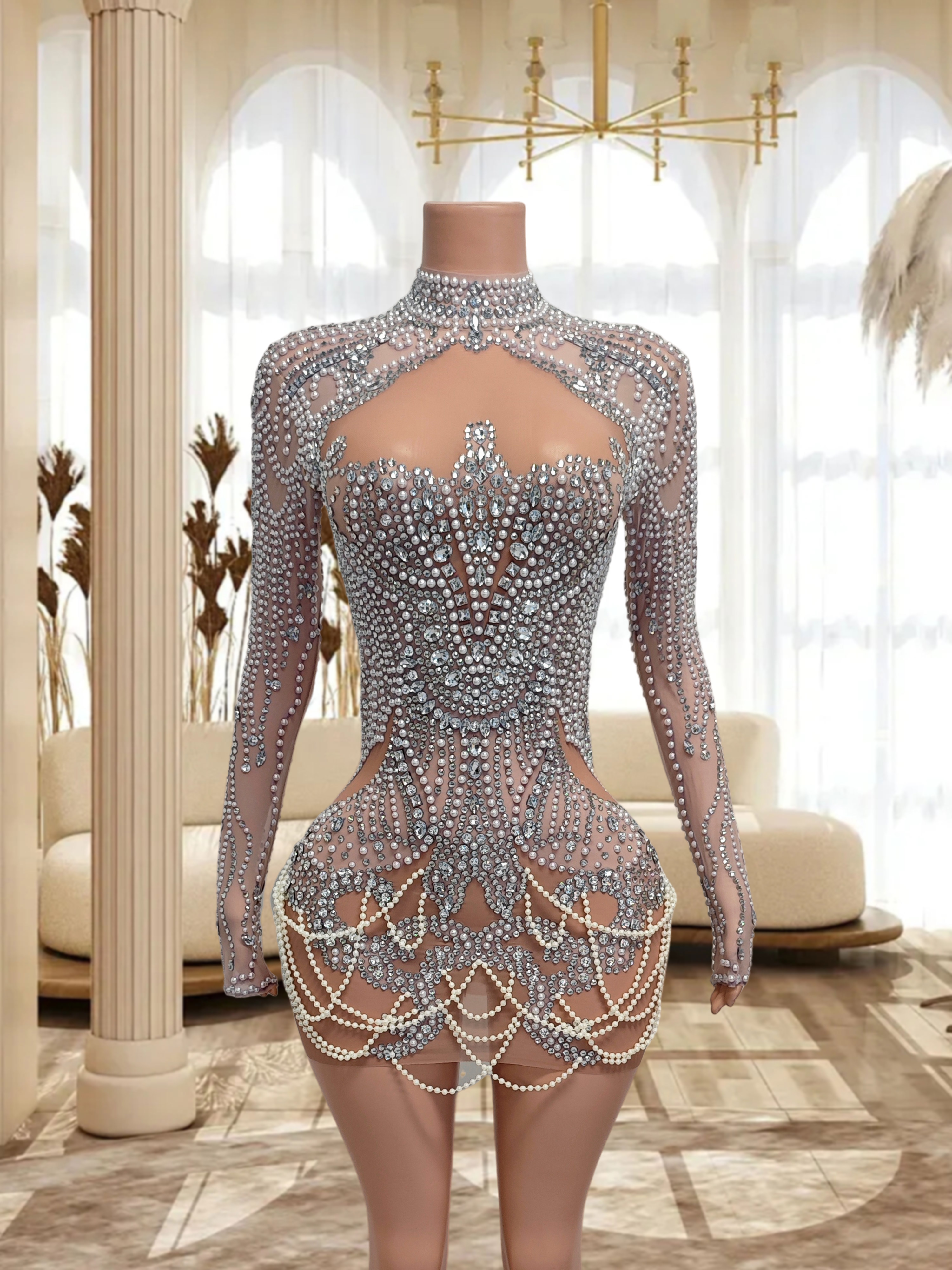 Silver Mini Dress FX250236