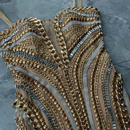 Skin Color Bodycon Dress HB0133