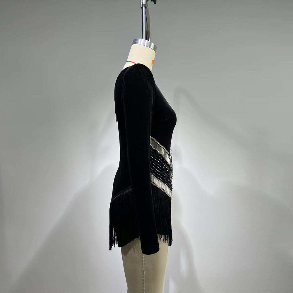 Black Bodycon Dress HT822