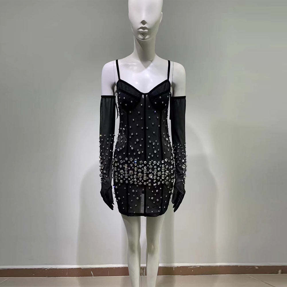 Black Bodycon Dress HT906
