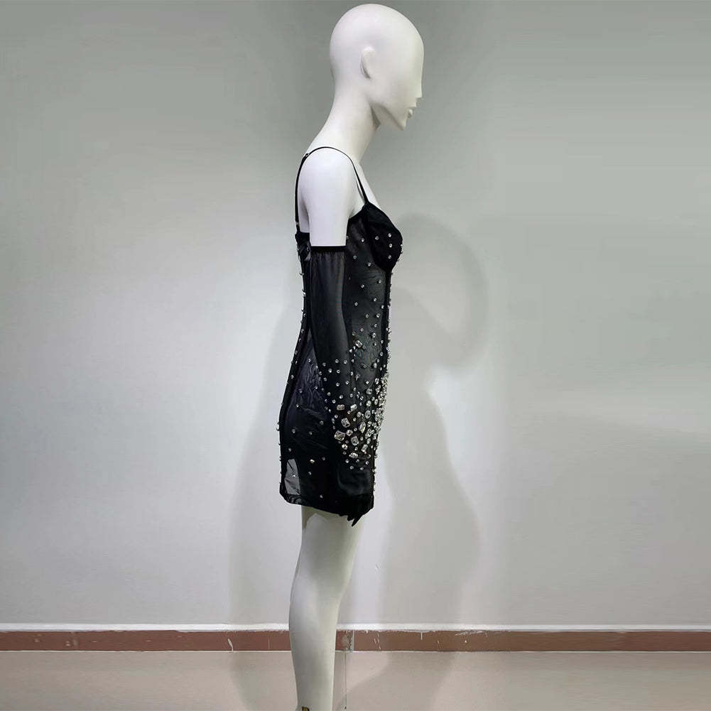 Black Bodycon Dress HT906