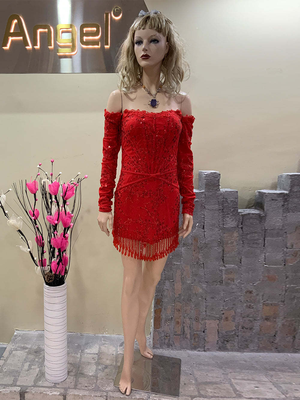 Red Bodycon Dress HT957