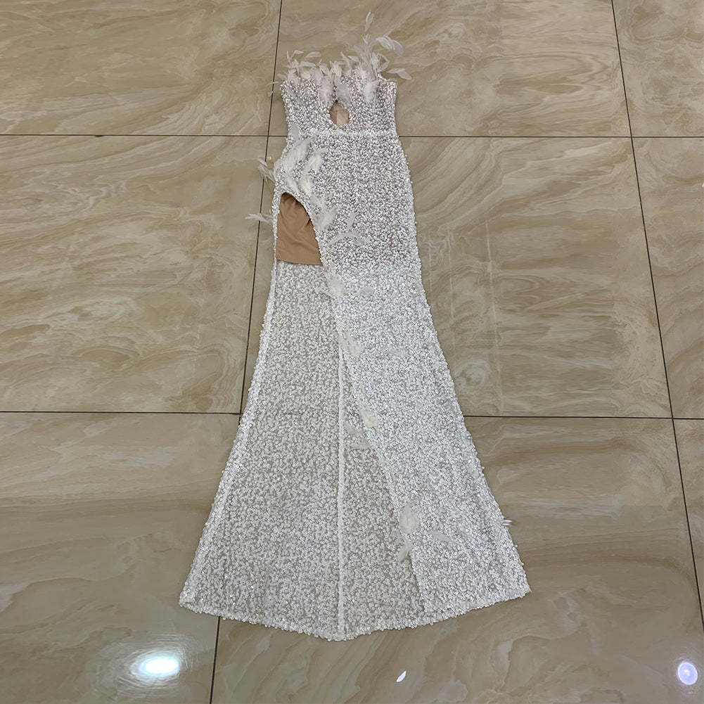 White Bodycon Dress HT966